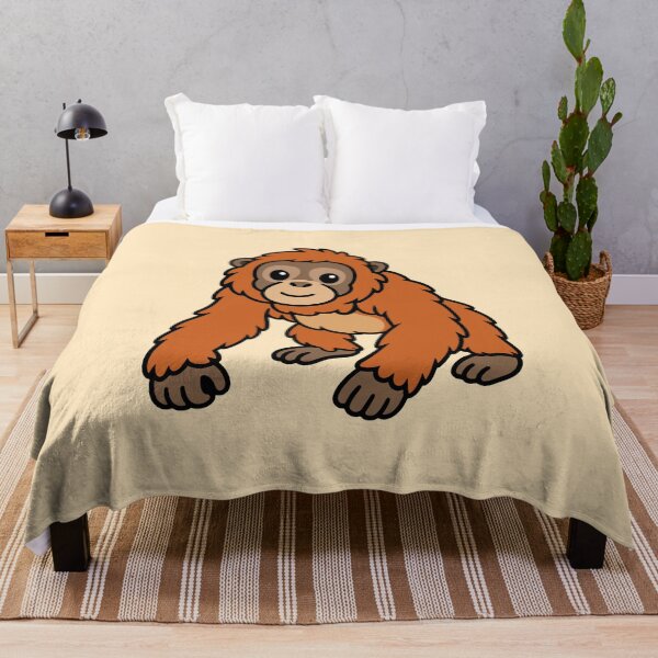 Item preview, Cute Cartoon Orangutan designed and sold by WildlifeDoodle.