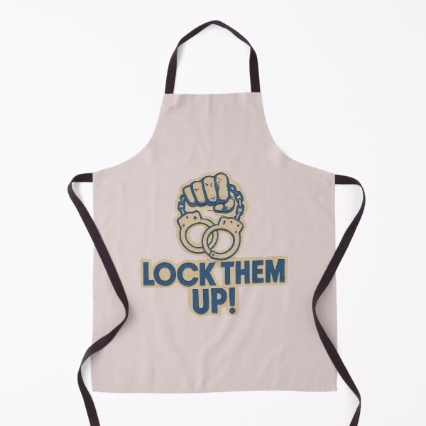 Item preview, Lock Them Up! – Handcuffs | Bold Statement Text Art designed and sold by 22k Lab Studio.