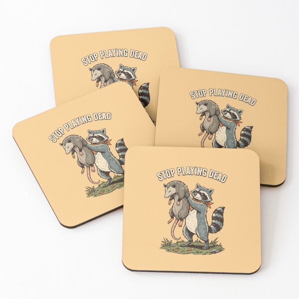 Item preview, Stop playing dead - Raccoon with opossum designed and sold by ParadoxParadox.