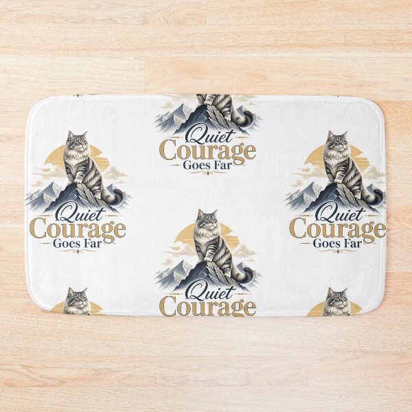 Item preview, Siberian Cat – Quiet Courage Goes Far designed and sold by PurrBloom Studio.