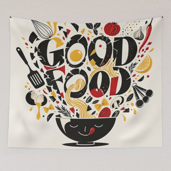 Item preview, Retro Culinary Typography Abstract designed and sold by The-Library.