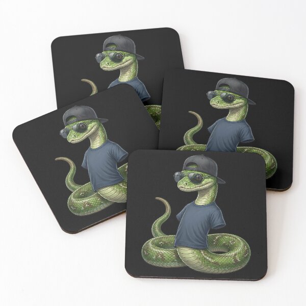 Item preview, Cool snake with a cap designed and sold by ReneMM.