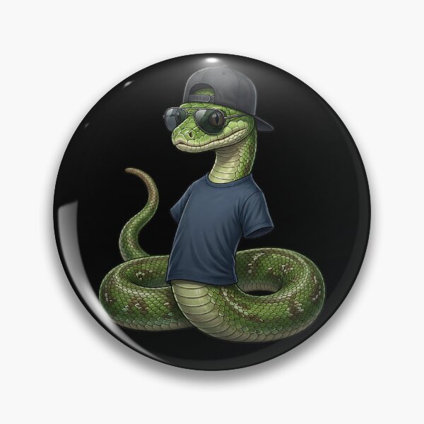 Item preview, Cool snake with a cap designed and sold by ReneMM.
