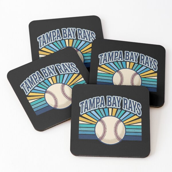 Item preview, Tampa Bay Rays Retro Sunburst Baseball designed and sold by Etch-art.