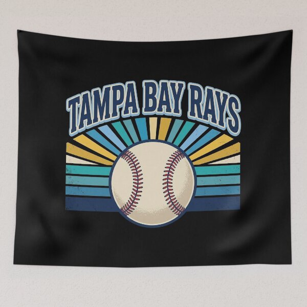 Item preview, Tampa Bay Rays Retro Sunburst Baseball designed and sold by Etch-art.