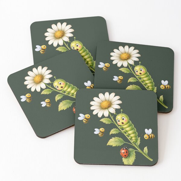 Item preview, Cute garden friends with caterpillar and bees designed and sold by design-rebell.