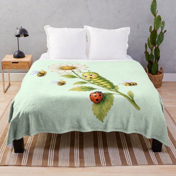 Item preview, Cute garden friends with caterpillar and bees designed and sold by design-rebell.
