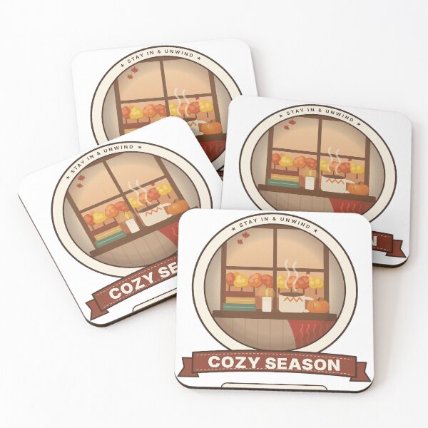 Item preview, Cozy Season Autumn Window Books and Cocoa designed and sold by kassimis.