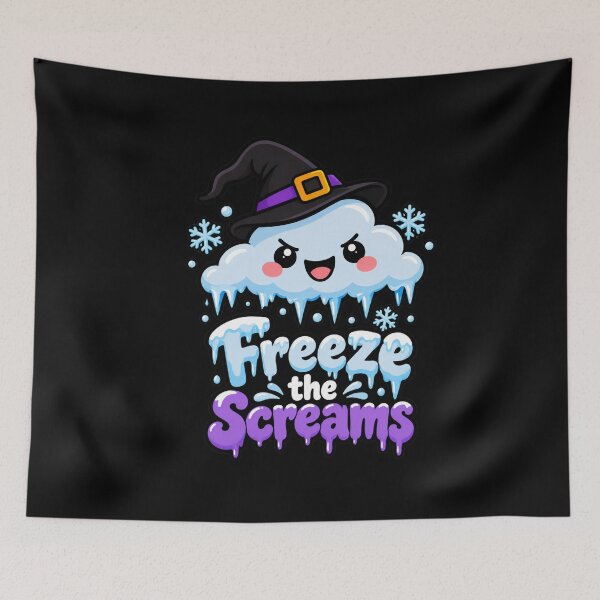 Item preview, Freeze the Screams Cute Halloween Cloud Weather Forecast Group Costume designed and sold by VibeOffline Studio.