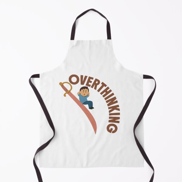 Item preview, Overthinking – A Painful Ride | Dark Humor Illustration designed and sold by 22k Lab Studio.