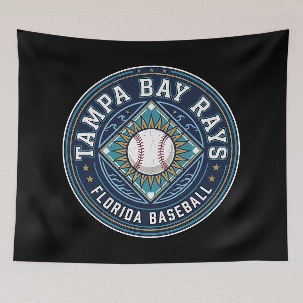 Item preview, Tampa Bay Rays Vintage Baseball Emblem designed and sold by Etch-art.