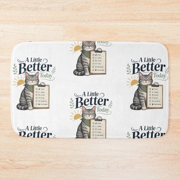 Item preview, Gray Tabby Cat – A Little Better Today designed and sold by PurrBloom Studio.