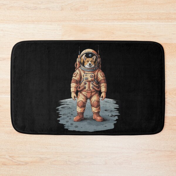 Item preview, Funny Corgi Astronaut Space Explorer Dog Art designed and sold by No Excuses Supply.