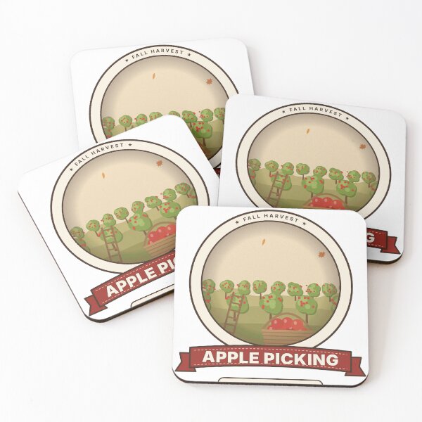Item preview, Apple Picking Orchard Vintage Autumn Badge designed and sold by kassimis.
