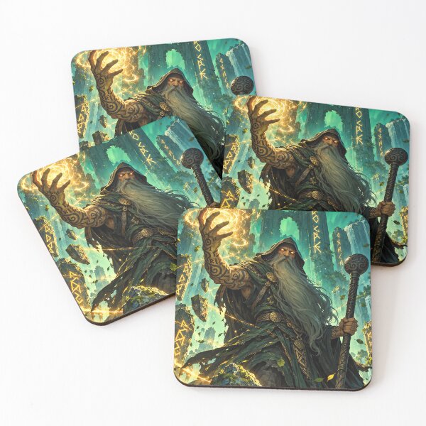 Item preview, Ancient Rune Wizard – Guardian of Forgotten Magic designed and sold by Curio Meridian.