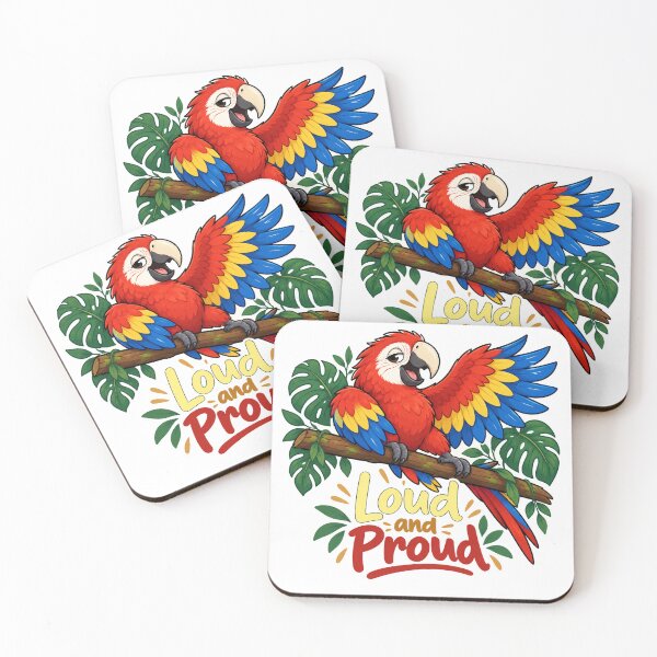 Item preview, Loud and Proud – Colorful Scarlet Macaw Parrot designed and sold by DaisukeJapan.