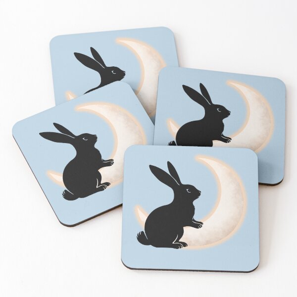 Item preview, Moonlight Bunny _ Powder Blue designed and sold by MaryAura.