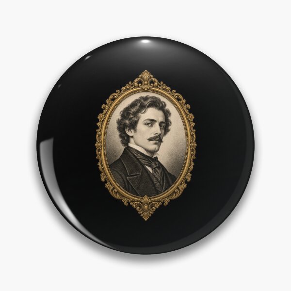 Item preview, Gentleman in an Ornate Oval Frame designed and sold by AMICO77.