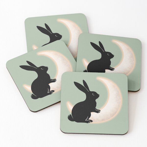 Item preview, Moonlight Bunny _ Sage Green designed and sold by MaryAura.