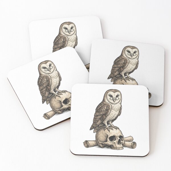 Item preview, Introvert Academic Owl Leave Me Alone To Read Vintage Woodcut Sticker designed and sold by Thuzito.