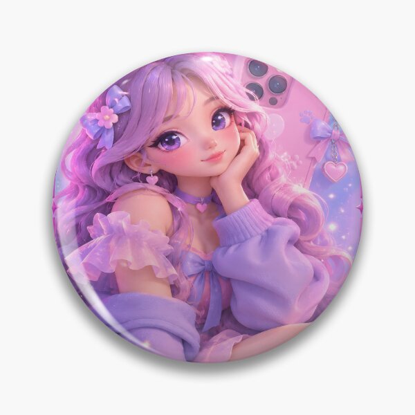 Item preview, Cute Anime Girl with Pink Hair and Cat Phone Case designed and sold by Romanticyvoz.