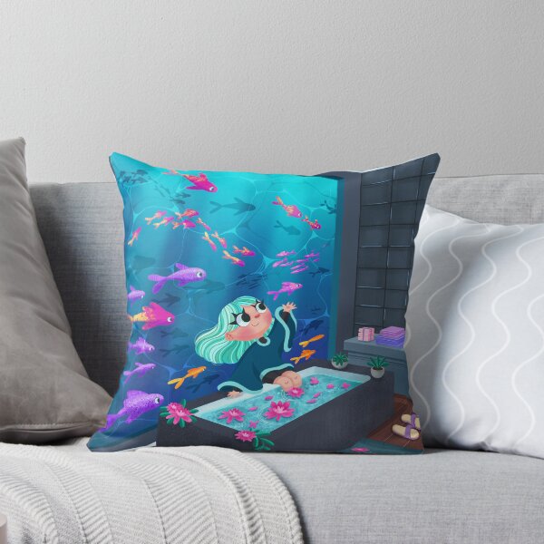 Item preview, Girl With Fishes designed and sold by barbaranogueirart.
