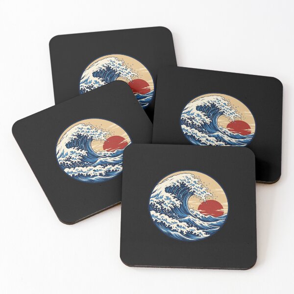 Item preview, Wave and Red Sun Circular Emblem designed and sold by AMICO77.