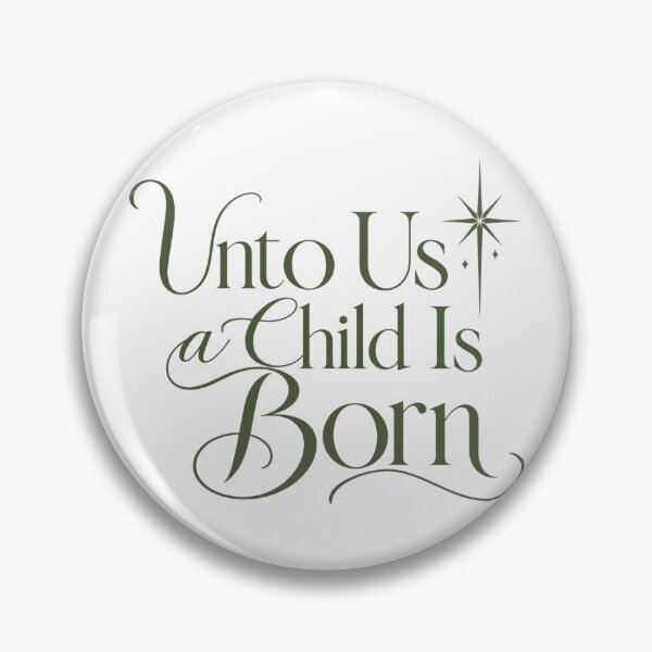 Item preview, Unto Us a Child Is Born Christmas Verse designed and sold by DigitalChickHub.