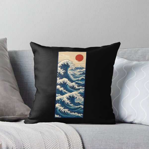 Item preview, Vertical Ocean Wave and Mountain Print designed and sold by AMICO77.