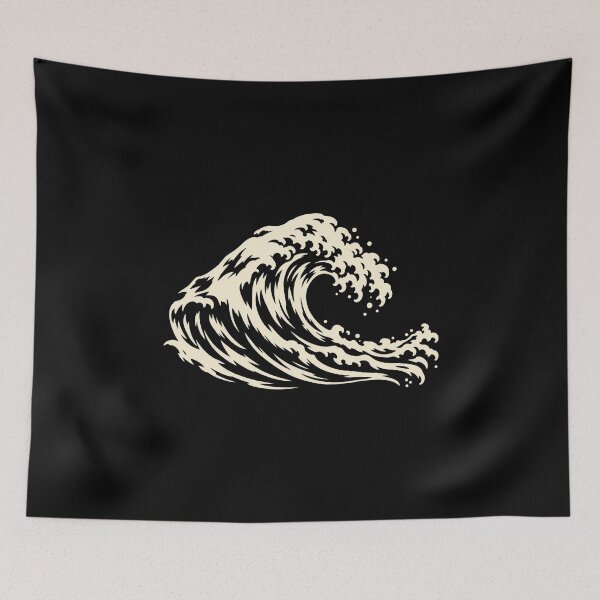 Item preview, Ivory Curling Wave Silhouette designed and sold by AMICO77.