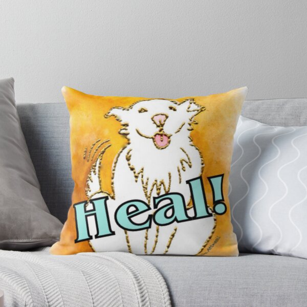 Item preview, Dog Heal. Funny pun. Original watercolor by Kim Attwooll designed and sold by aswoa.