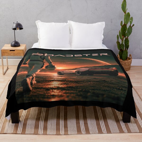 Item preview, Tesla Roadster on Mars | Next Frontier Space Car Art designed and sold by TEEJAMBOREE.