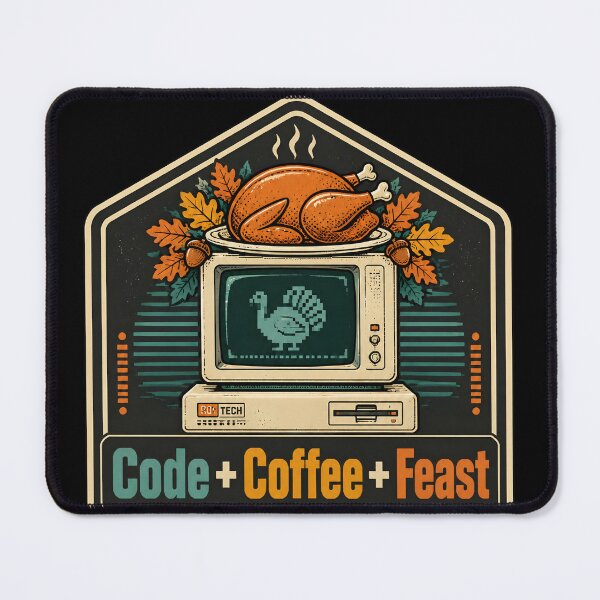 Item preview, Code Coffee Feast System Status Overloaded With Turkey Programmer Thanksgiving designed and sold by LeSoniPapaPrint.