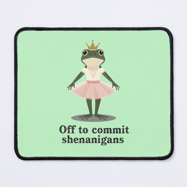 Item preview, Off to commit Shenanigans Frog - Funny Frog designed and sold by ParadoxParadox.