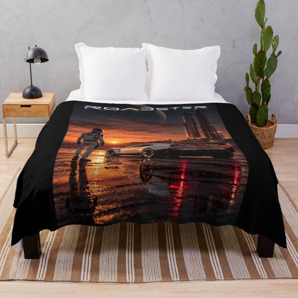 Item preview, Tesla Roadster on Mars | Next Frontier Space Car Art designed and sold by TEEJAMBOREE.