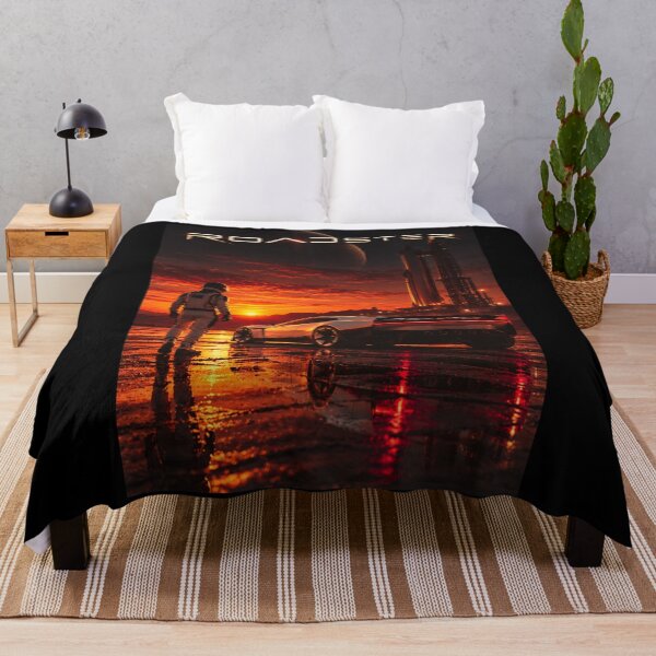 Item preview, Tesla Roadster on Mars | Next Frontier Space Car Art designed and sold by TEEJAMBOREE.