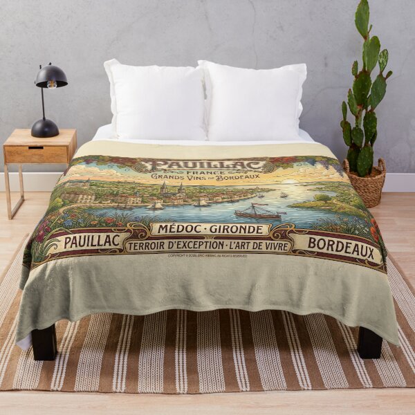 Item preview, Pauillac, France Art Nouveau Poster designed and sold by travelwitheric.