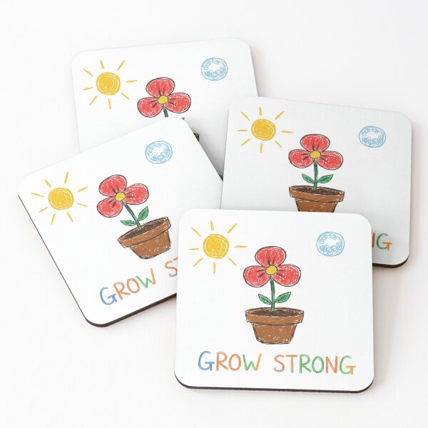 Item preview, Grow Strong Flower Pot Pencil Art designed and sold by kapdotap.
