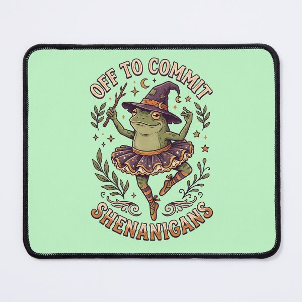 Item preview, Off to commit Shenanigans Frog - Funny Frog designed and sold by ParadoxParadox.