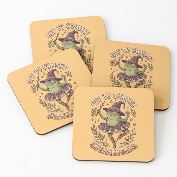 Item preview, Off to commit Shenanigans Frog - Funny Frog designed and sold by ParadoxParadox.