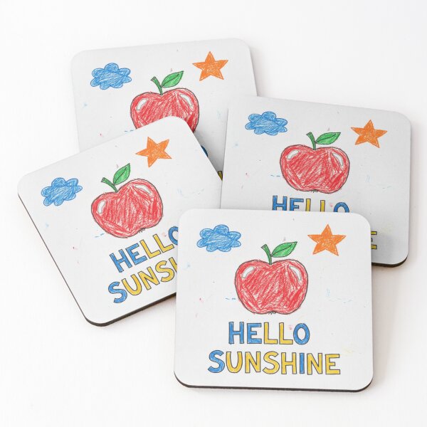 Item preview, Hello Sunshine Apple Cute Pencil Doodle designed and sold by kapdotap.