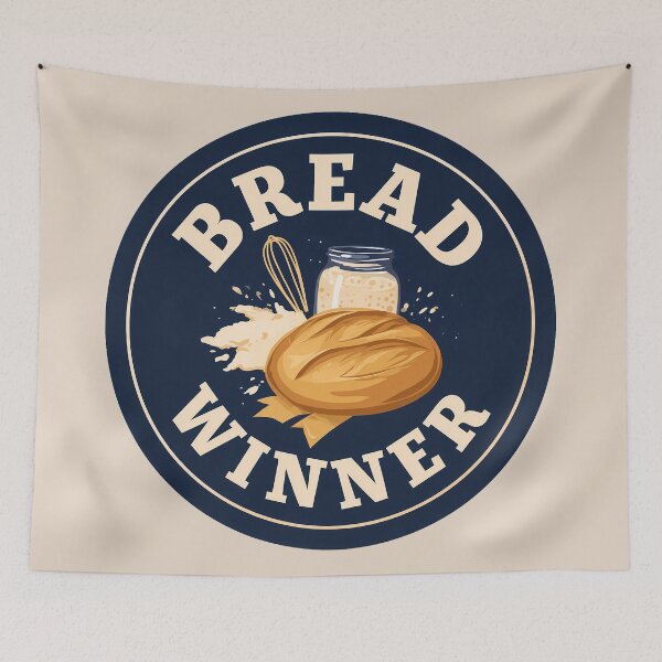 Item preview, Bread Winner Sourdough Baker Badge Funny Baking Design designed and sold by peterdesigns.