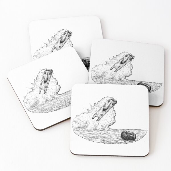 Item preview, Speedboat Crash designed and sold by Naux | Design & Illustration.