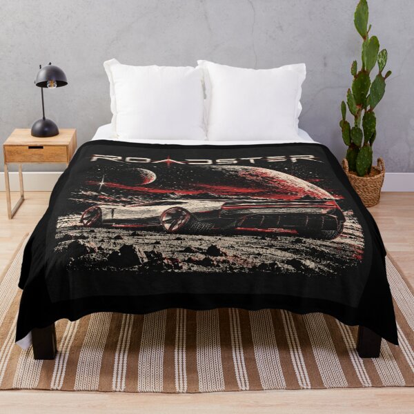 Item preview, Tesla Roadster on Mars | Next Frontier Space Car Art designed and sold by TEEJAMBOREE.
