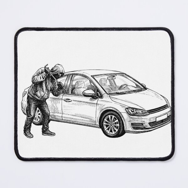 Item preview, Breaking into a Car designed and sold by Naux | Design & Illustration.