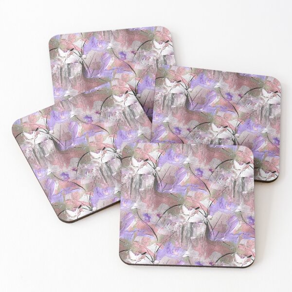 Item preview, Impressionistic Bird Flower Garden in Pink and Purple designed and sold by Artistestella.