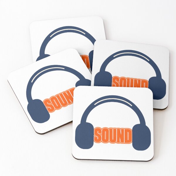 Item preview, Sound Headphones Orange Music Typography Art designed and sold by tmoca.
