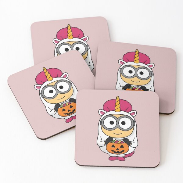 Item preview, Minion Dressed as Unicorn Halloween Trick or Treat Pumpkin Candy designed and sold by LuloCreative.