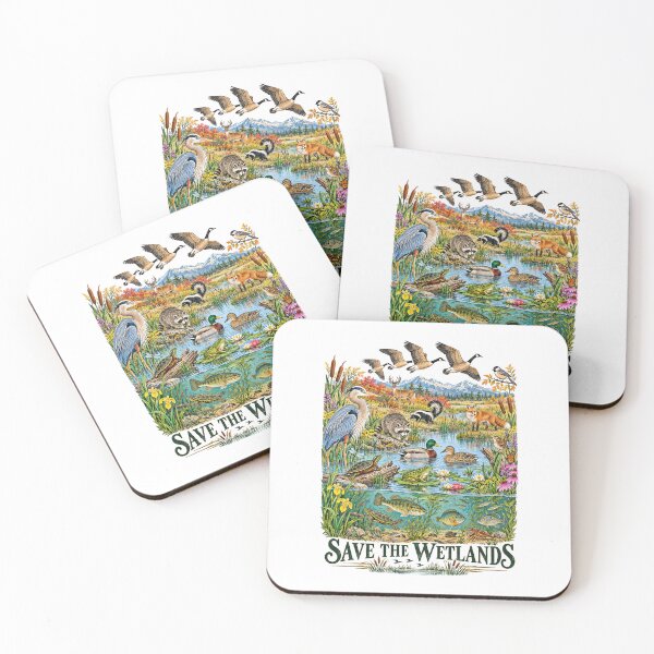 Item preview, Save The Wetlands Marsh Wildlife Birds designed and sold by TeeARTHY.