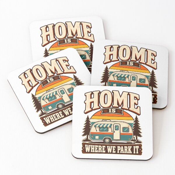 Item preview, Home Is Where We Park It Camper RV Vintage Outdoor Camping Lover designed and sold by Photo-Sphere101.